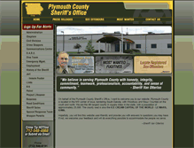 Tablet Screenshot of plymouthcountysheriff.com